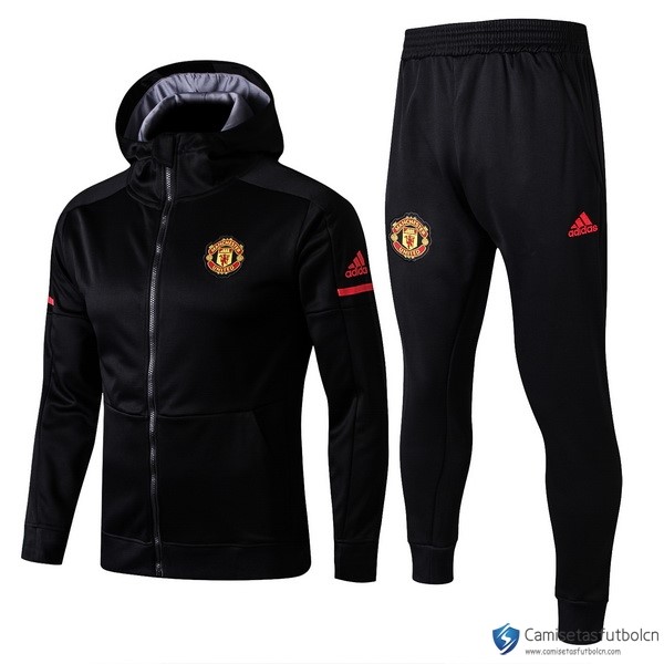 Chandal Manchester United 2017-18 Negro Gris